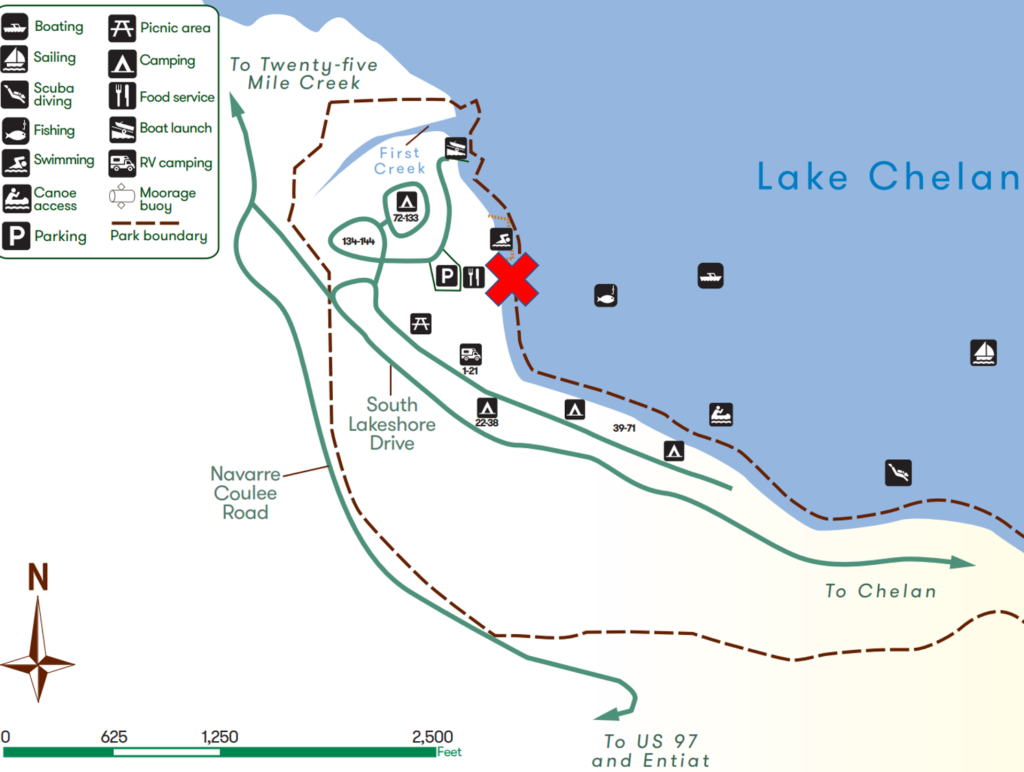 Lake Chelan State Park Campsite Map Maps – Washington – Lake Chelan State Park – Paddle EZ